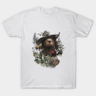 German Wirehaired Pointer , Hunting dog T-Shirt